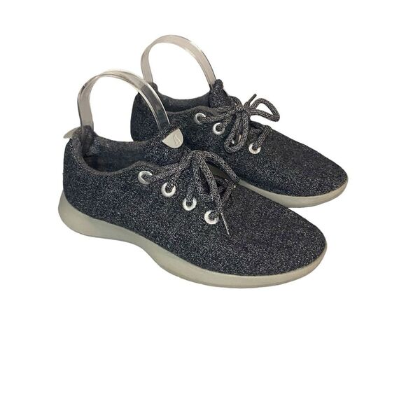 Allbirds‎ Natural Gray  Sole Merino Wool Runners Sneakers Women's Size 9 Preppy - Picture 1 of 7
